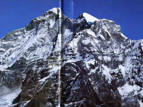 
Gauri Shankar West Face, North Main Summit and South Summit - Over the Himalaya book
